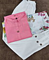Rozey Rubi Cotton Digital Printed Kurti With Pant Dupatta Exporters In India  